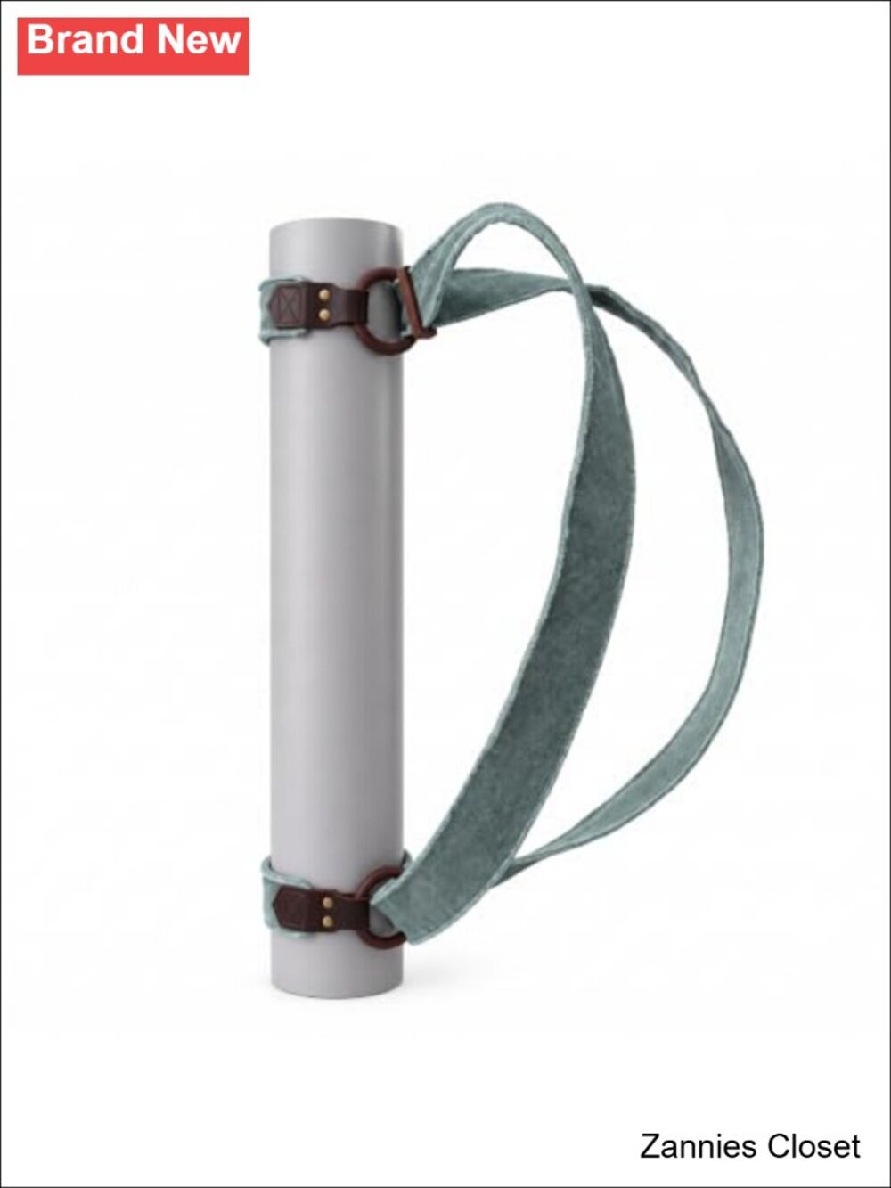 ✨ Yoga Mat Carrying Strap Cotton Walnut Wood Leather Single Dual Shoulder